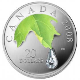 2007 Canadian $20 Iridescent Swarovski® Crystal Snowflake